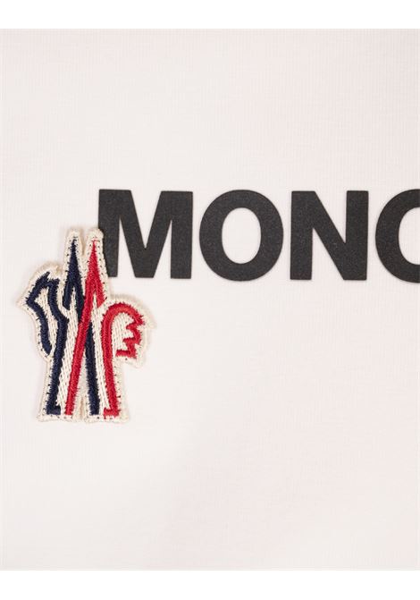 White T-Shirt with Logo and Coordinates MONCLER GRENOBLE | 097-8C00001 89AW1041